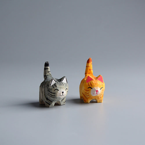 Wooden Cats and Dogs by Uncle Roger